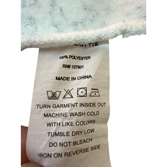 Chelsea Deboer White Fleece Sweatshirt Free People White/Black Size XS/S EUC - Picture 7 of 7